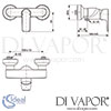 Ideal Standard Connect Air Concept Air Exposed Chrome Shower Mixer Dimensions